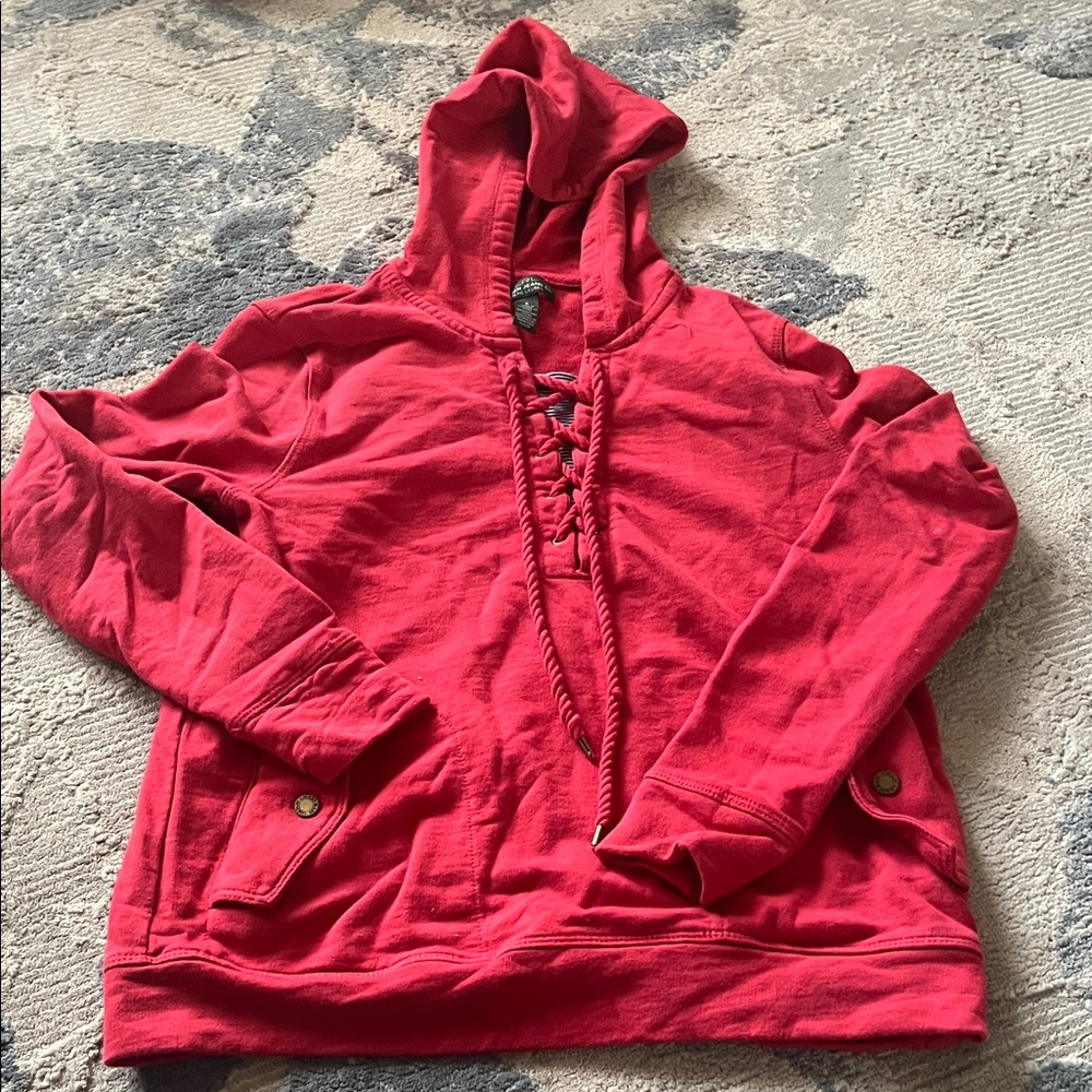 Vintage Ralph Lauren Red Hoodie Sweatshirt